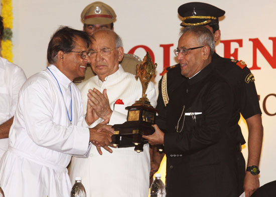 The President of India, Shri Pranab Mukherjee at the function on the Occasion of the Golden Jubilee Celebrations of the Loyola College of Social Sciences at Thiruvananthapuram on October 30, 2012.