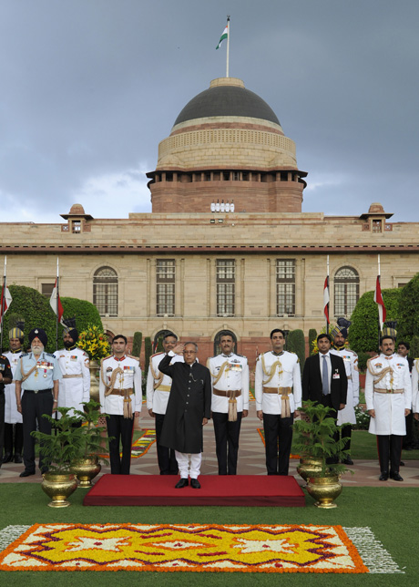 The President of India, Shri Pranab Mukherjee during the 'At Home' Reception hosted by him at Rashtrapati Bhavan on the occasion of the 66th Independence Day on August 15, 2012.