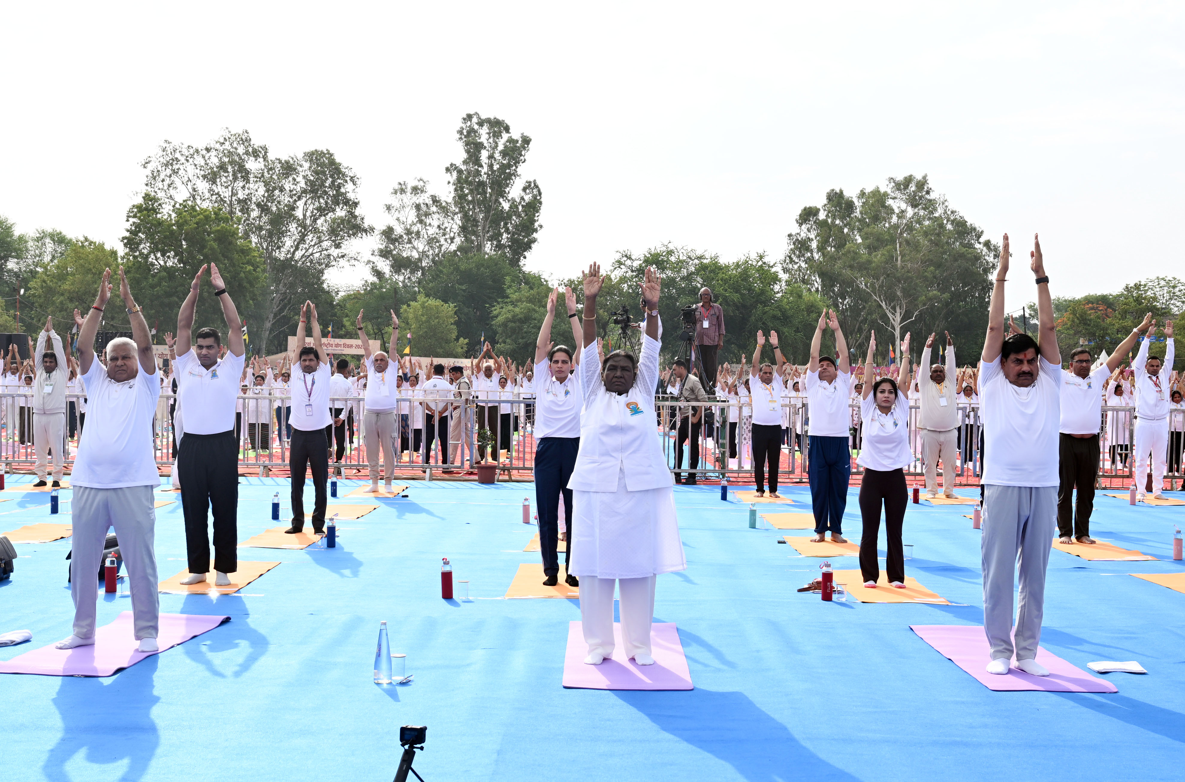 President Droupadi Murmu graces the International Yoga Day Celebrations organized by the Madhya Pradesh Government at Jabalpur on 21 Jun 2026