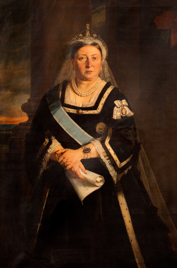 Empress Victoria, Von Angeli, Oil on Canvas, 4’8” X 3’1½”