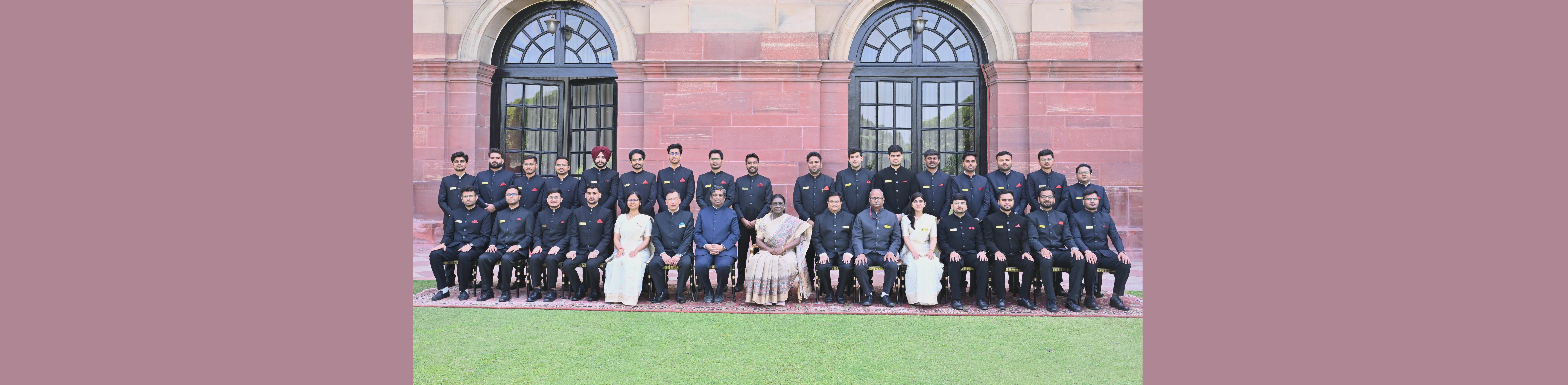 The Assistant Executive Engineers of the Central Engineering Service (Roads) called on the President of India Smt Droupadi Murmu at Rashtrapati Bhavan on April 20, 2026.
