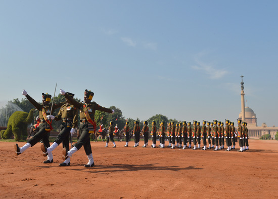 A new 'Change of Guard' ceremony was unveiled at the Rashtrapati Bhavan today to the media. This ceremony will be held every Saturday at 10 am and will be open to the public who will only have to produce a photo ID at the place of entry to Rashtrapati Bha
