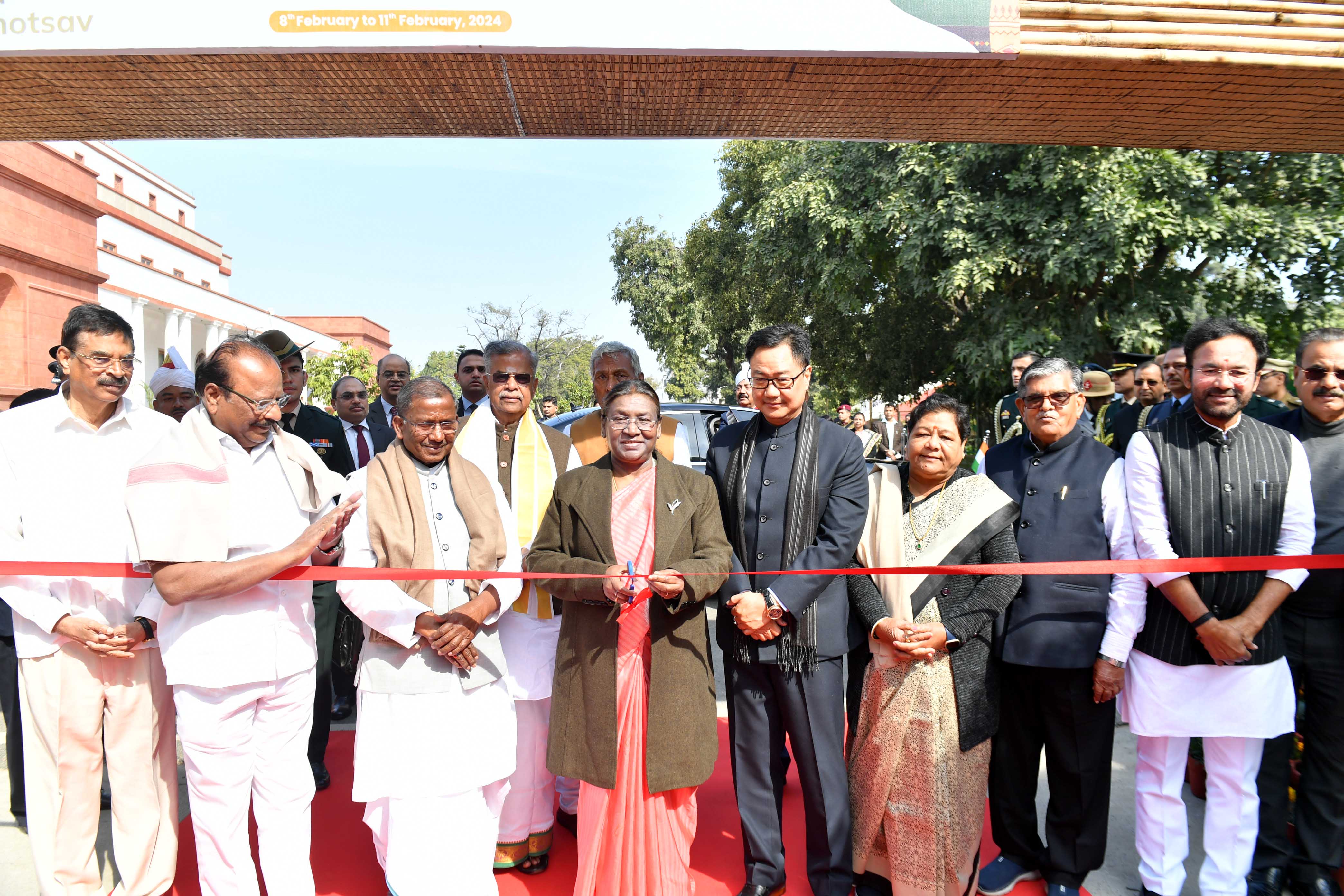 The President of India, Smt Droupadi Murmu inaugurated Vividhata Ka Amrit Mahotsav at Rashtrapati Bhavan on February 8, 2024. 