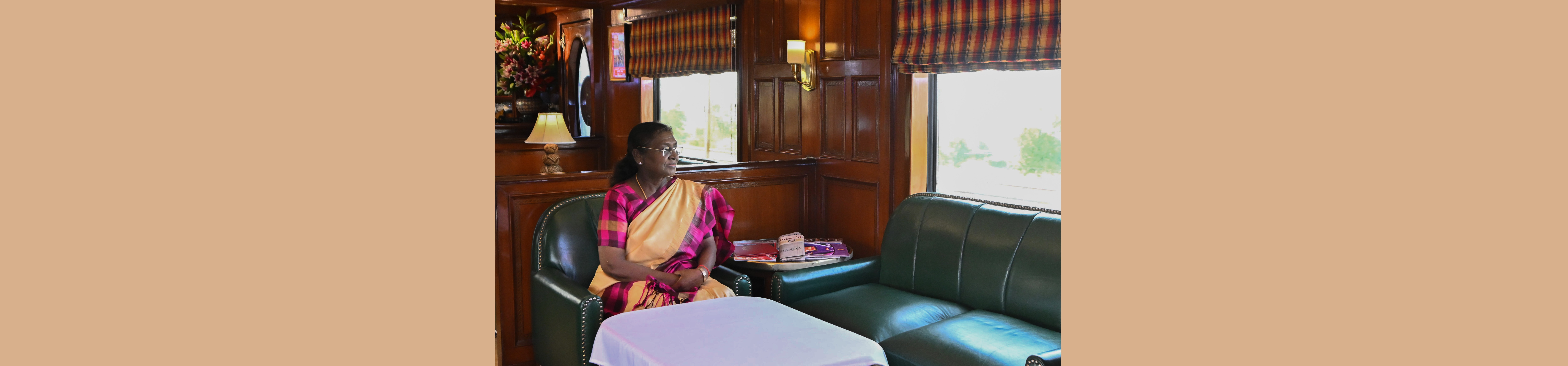 The President of India, Smt Droupadi Murmu, travelled New Delhi to Vrindavan (Uttar Pradesh) by a special train on September 25, 2025.