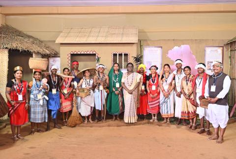 President Droupadi Murmu inaugurates the ‘Bastar Pandum 2026’ festival at Jagdalpur, Chhattisgarh on 7 Feb 2026